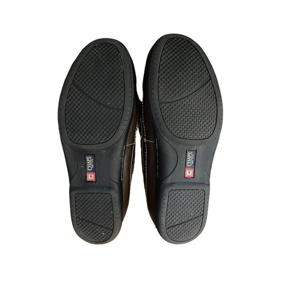 Chaps Men’s Loafers 10.5M Brown Leather Tassel Slip On Dress Shoes 96-26098 - Picture 7 of 16